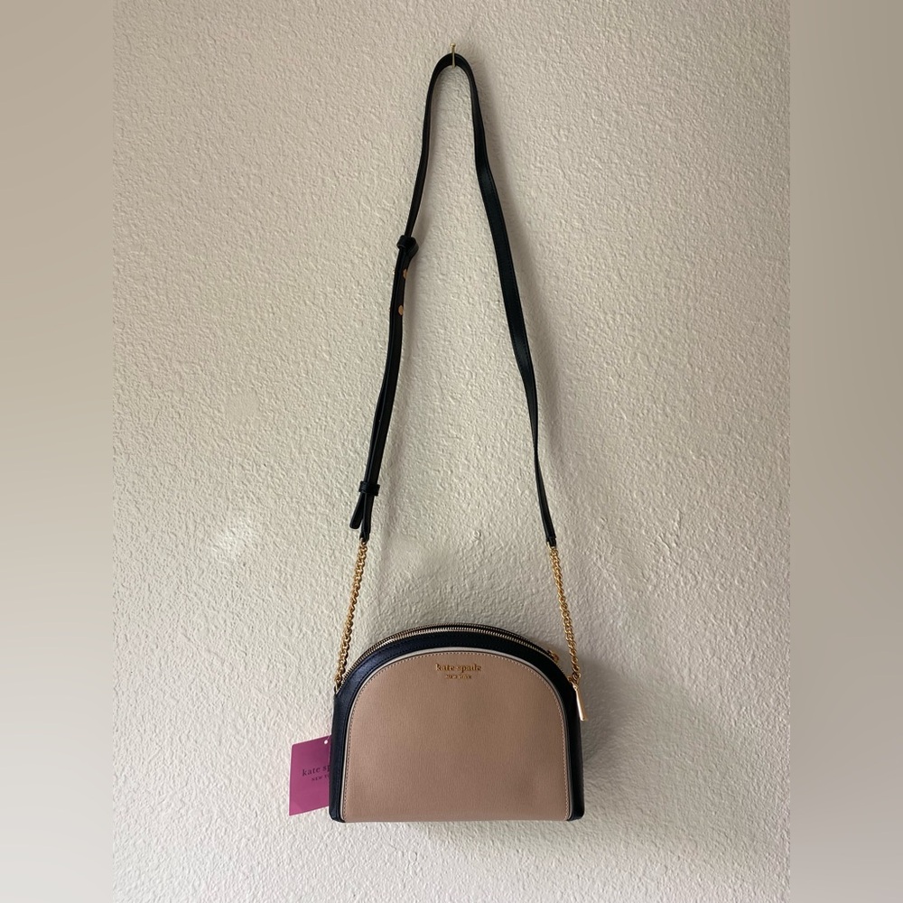 Kate Spade Tan and Black Crossbody Bag